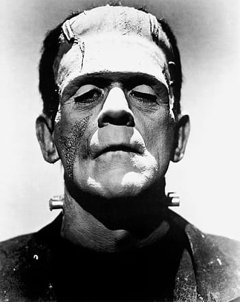 frankenstein, netvor, boris karloff, herec, vinobraní, filmy, černobílý, Černý a bílý, obrázky, kino, hollywood