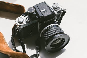 검은, 니콘 SLR 카메라, 카메라, 렌즈, 사진술, 견장, 종범, 카메라 - 사진 장비, 장비, 렌즈 - 광학 기기, 사진 테마