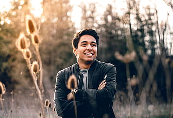 man, crossing, arms, outdoors, people, guy, smile, happy, travel, outdoor, trees