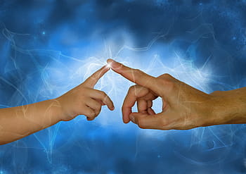 hands, finger, contact, affection, connectedness, child, man, child's hand, man hand