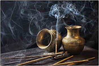 incense, indian, aromatic, stick, smoke, aroma, religious, hinduism, culture