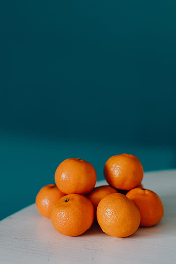 mandarina, fruta, saludable, comida, naranja, mandarinas, mesa