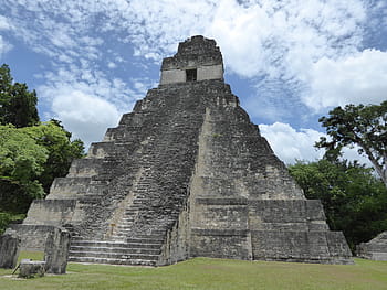 piramide maya grigia, piramide, Tikal, Guatemala, Maya, yucatan, chichen itza, antico, piramide kukulkan, posto famoso, architettura
