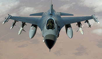 zaměřené, fotografie, f-16, f -16 stíhací letoun, stíhačka, stíhací letoun, f 16 sokol, letadlo, vojenský, létat, usa