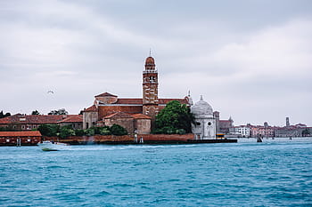 hermosa, colorida, isla de murano, Murano, isla, Italia, agua, vacaciones, arquitectura, edificios, ciudad