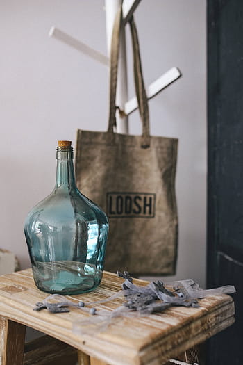 botol dekorasi, berbagai, tempat, Berwarna, botol, gelas, dekorasi, toples, ornamen, kayu - Bahan, bisnis