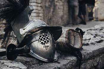 Foto, Gladiatorenhelm, Gladiator, Krieger, Ausrüstung, Waffen, Arena, römisch, Geschichte, Soldat, uralt