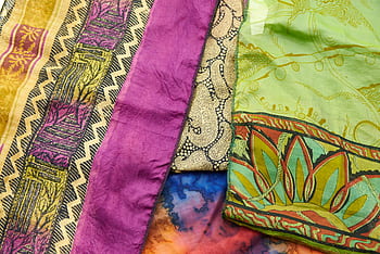 sárí, tkanina, Pozadí, hedvábí, indický, textil, šátek, materiál, barvitý, tkaný, elegantní