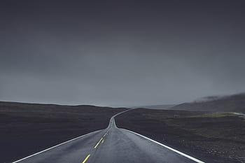 zdjęcie krajobrazu, Droga, pusty, asfalt, szary, niebo, wiejski, Autostrada, Wieś, horyzont, pola