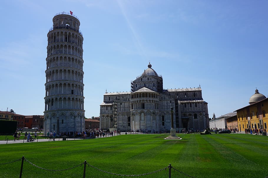 pisa, věž, Itálie, architektura, mezník, budova, památník, cestovní ruch, cestovat, prázdnin, toskánsko