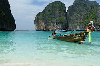 boat, body, water, Thailand, Koh, Phi Phi, Beach, Island, koh, phi phi, archipelago, holiday