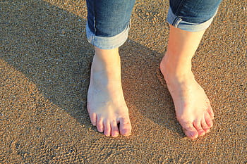 Feet, Sand, Beach, Barefoot, Woman, sand, beach, female, girl, relaxation, legs, holiday