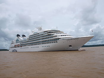 white, ship, body, water, amazon river, brazil, seabourn odyssey, cruise ship, silt