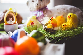 dekorasi paskah warna-warni, Paskah, Dekorasi, kelinci paskah, ayam paskah, telur paskah, domba paskah, tradisi, makanan tradisional, tidak ada Orang, multi-warna