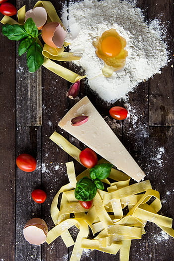 assorted, foods, brown, surface, pasta, cheese, egg, food, italian, cuisine, meal