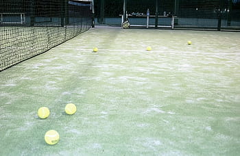 Palline da tennis, campo da tennis, pagaia, tennis, palla da tennis, gli sport, pista da tennis, sport, traccia, palla, approccio