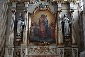 kostel, katolík, Francie, le havre, náboženství, maria, Ježíš, svatý, matka, Bůh, víra