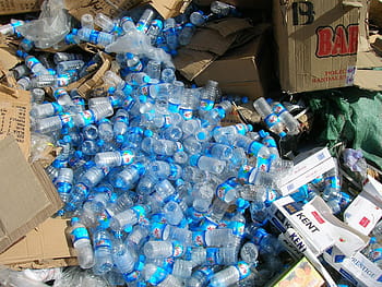 pile, blue, plastic bottle lot, Garbage, Plastic Waste, Pollution, plastic, waste, environment, disposed of, environmental protection