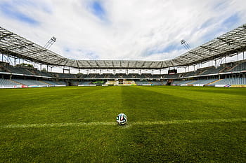 Fussballplatz, Ball, leeren, der Ball, Stadion, Fußball, die Tonhöhe, Gras, Spiel, Sport, Leistungssport