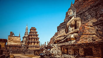 hnědá betonová socha, Thajsko, Buddha, buddhismus, Asie, náboženství, socha, chrám, thai, buddhista, cestovat