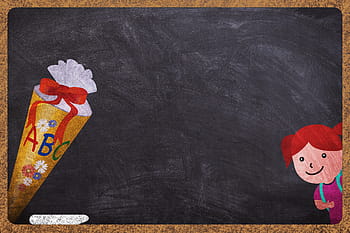 brown chalkboard, schultüte, student, board, background image, chalk, training, back to school, greeting card, first-graders, colorful