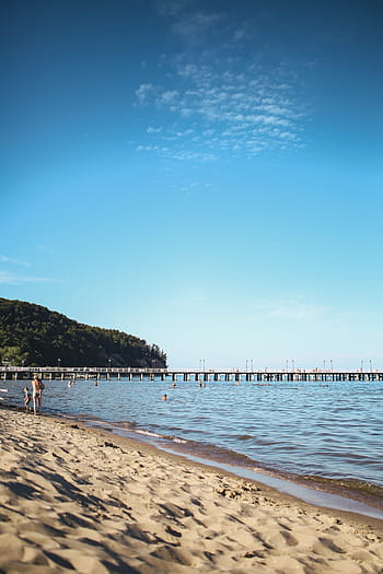 海辺での午後、 午後、 海辺、 ビーチ、 砂、 海、 夏、 リラックス、 時間、 木製の桟橋、 桟橋