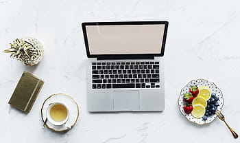 Macbook Pro, Desktop, Antenne, Hintergrund, Getränk, Blog, Blogger, Blaubeere, brechen, Cafe, Nahansicht