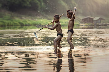 fishing, as children, the activity, asia, boys, cambodia, grips, cute, fisherman, friend, enjoy