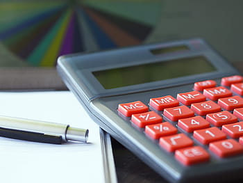 grey solar calculator, calculator, calculation, insurance, finance, accounting, pen, investment, office, work, taxes