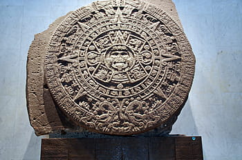 mexico, anthropological museum, Mexico, Anthropological Museum, mesoamerica, disk, solar, calendar, aztec, art, columbian, sacred sculpture