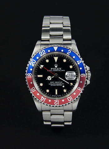 kolo, modrý, analog stříbrné rolex, hodinky, rolex, náramkové hodinky, hodiny, gmt, gmt-master, pánské, luxus