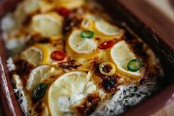 casserole ikan, lemon, rempah-rempah, Ikan, casserole, keju, makanan, buatan sendiri, makan siang, makan, makan malam