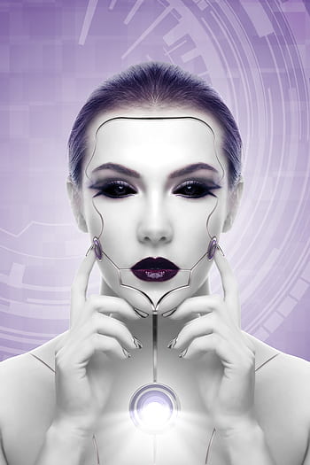žena, robot, umělá inteligence, sci fi, světlo, fantazie, dívka, budoucnost, krásu, tvář, mimozemšťan