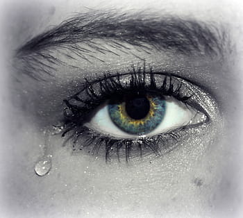 falling, blue, eye, Teardrop, falling out, blue eye, blue eyes, cry, crying, depression, emotion