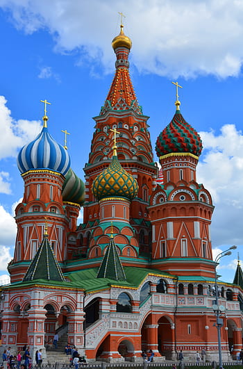 Moskva, Rudé náměstí, katedrála svaté bazalky, Červené, město, Rusko, architektura, Dějiny