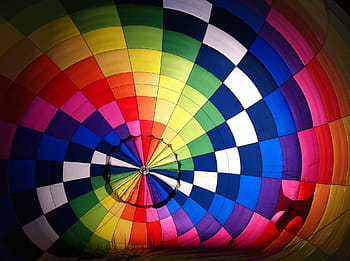 mehrfarbig, heiß, Luftballon, Luft, Luftschiff, Ballon, hell, Farbe, bunt, Design, Flug