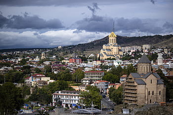 church, tbilisi, architecture, georgia, cathedral, city, travel, sameba, building, abbey, christianity