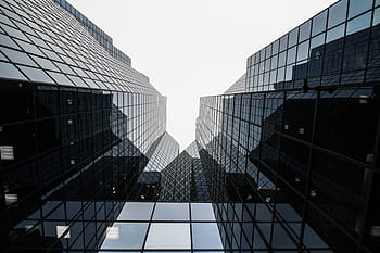 fotografování s nízkým úhlem, Černá, výškové, budova, architektura, infrastruktura, design, věž, mrakodrap, nebe, město