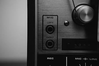 mic, vlevo, odjet, pravý rec mic řádek, Černá, mikrofon, zvedák, přístav, vstup, záznam, Zvuk, zařízení