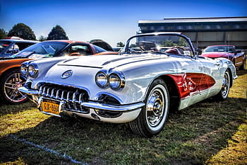 auto d'argento convertibile, spettacolo automobilistico, Vintage ▾, classico, automobile, retrò, vecchio, nostalgia, auto, veicolo, mezzi di trasporto