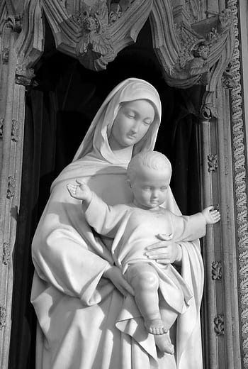 mary, Ježíš, socha, katolík, bible, náboženství, křesťan, víra, Kristus, křesťanství, svatý