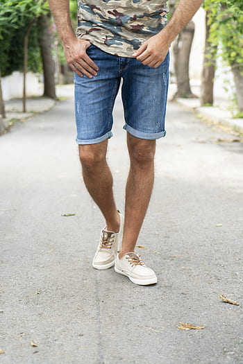 shorts, male, fashion, shoes, foot, denim, jeans, summer, hot, man, sports