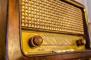 selektivní, zaostřovací fotografie, vinobraní, tranzistorové rádio, rádio, antický, nostalgie, rádiové zařízení, starý, trubkové rádio, retro