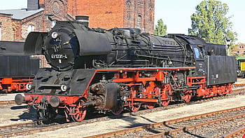 parní lokomotiva, traditionslok, staßfurt, br41, br 41, rekolok, rekokessel, lokomotiva nákladního vlaku, bw, bahnbetriebswerk, železnice