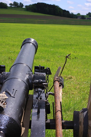 gun, battle of ostrach, napoleon bonaparte, 1800, war, fight, technology, meadow