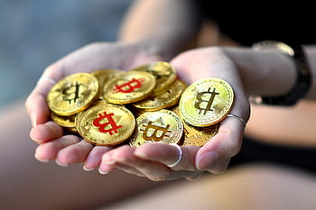 ruce, hospodářství, bitcoin, zlato, btc, blockchain, cryptocurrency, peníze, mince, hotovost, platba