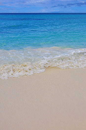 cloudy, sky, sea, caribbean, beach, sand, wave, background, dominican republic, saona island, water