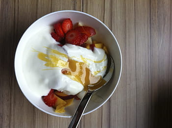 요거트, 건강한, 과일, 꿀, 비타민, 사과, 바나나, 맛있는, 녹색, 자연, 익은