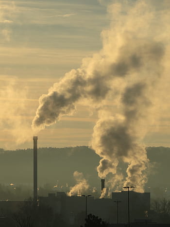 produce, tower, Industry, Smoke, Chimney, Pollution, exhaust gases, industrial plant, environmental protection, ulm, smog