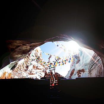 people, riding, roller coaster, sunlight, rays, roller, coaster, amusement, park, amusement park, rock formation